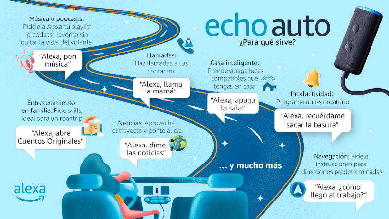 Echo Auto ya está disponible en Amazon México