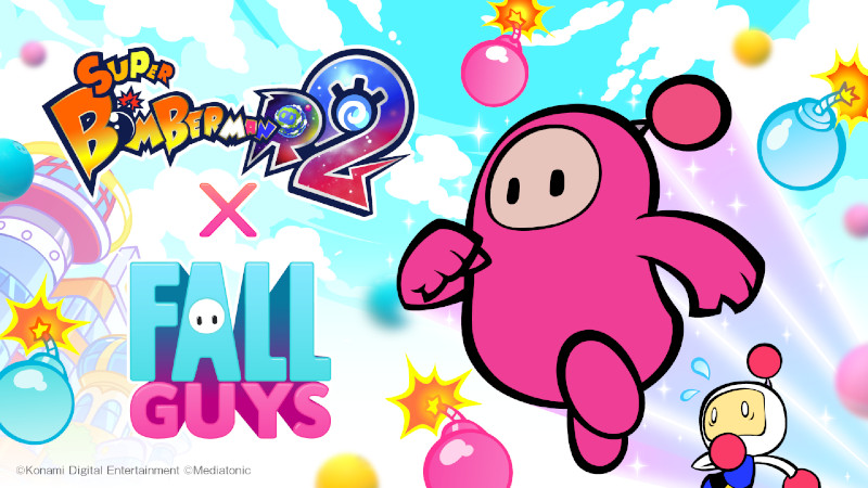 Fall Guys regresa en una colaboración exclusiva con SUPER BOMBERMAN R 2