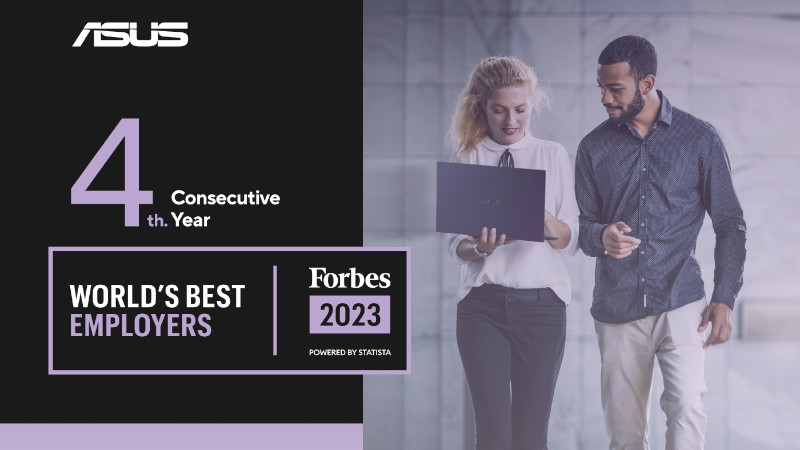 Por cuarto año consecutivo ASUS figura en la lista de Forbes de los mejores empleadores del mundo