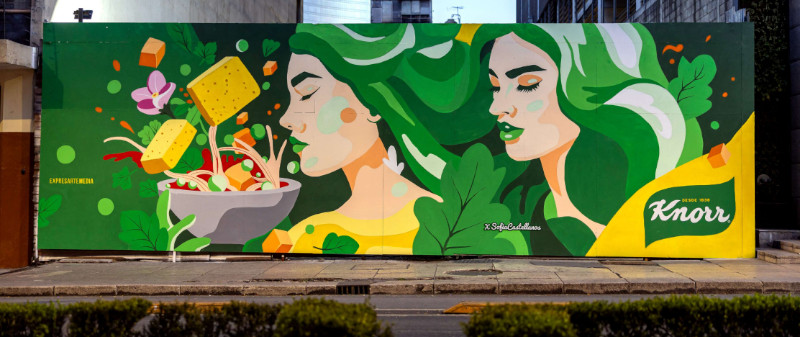 La explosión de sabor de Knorr llena de color las calles de México