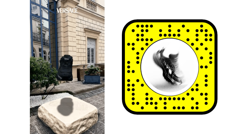 Versace lanza su nueva colección de sneakers Mercury en colaboración con Snapchat y Realidad Aumentada