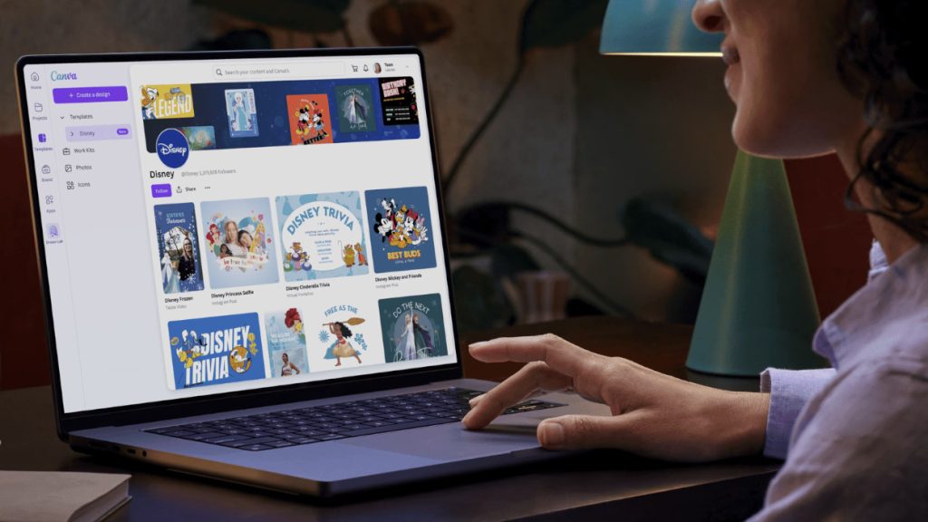 Descubre la colección Disney en Canva