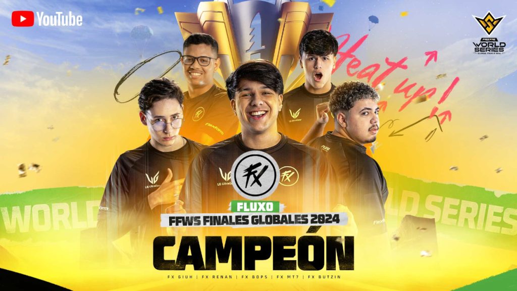 Fluxo de Brasil se corona campeón en las Finales Globales de la Free Fire World Series (FFWS) 2024