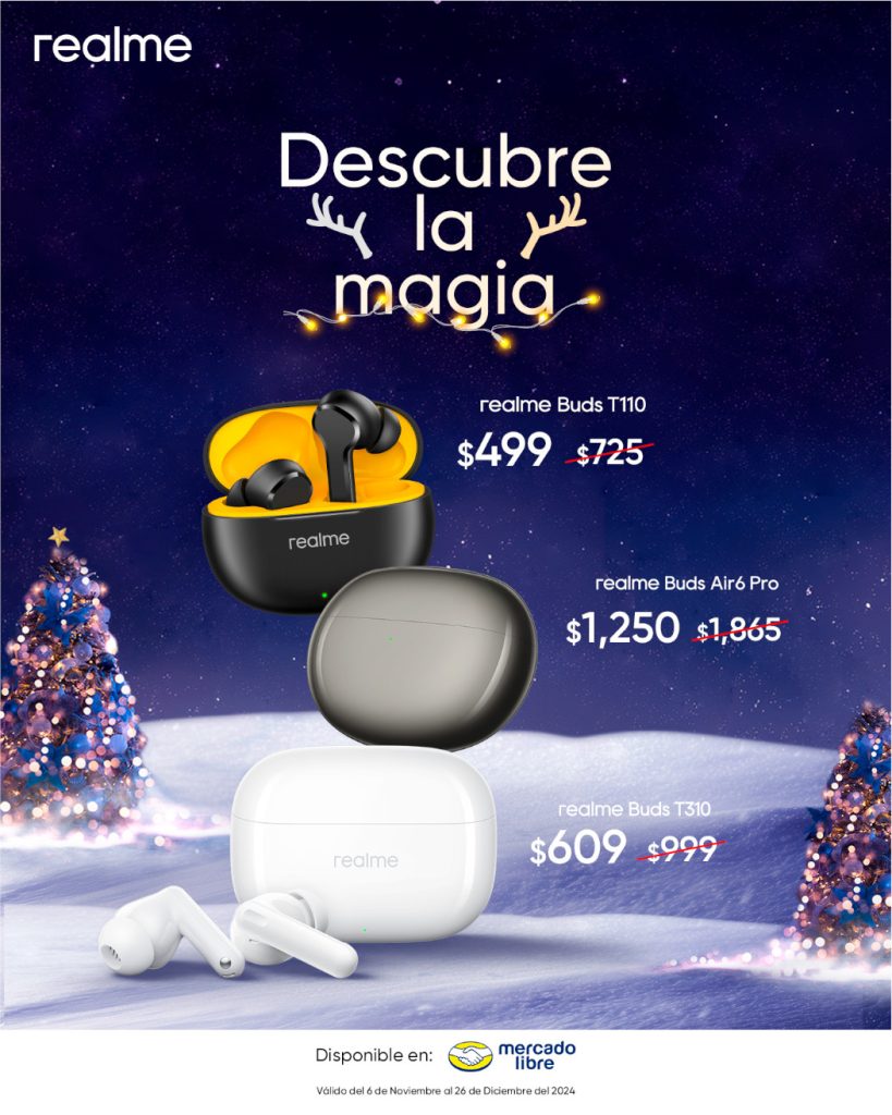 ¡Los mejores regalos de Navidad ya están aquí con realme: innovación, calidad y precios increíbles!