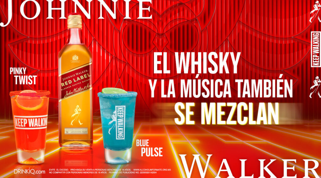 Johnnie Walker Red Label le da color al EDC México con la experiencia, SYN.ES.THE-SIA: Step in Red