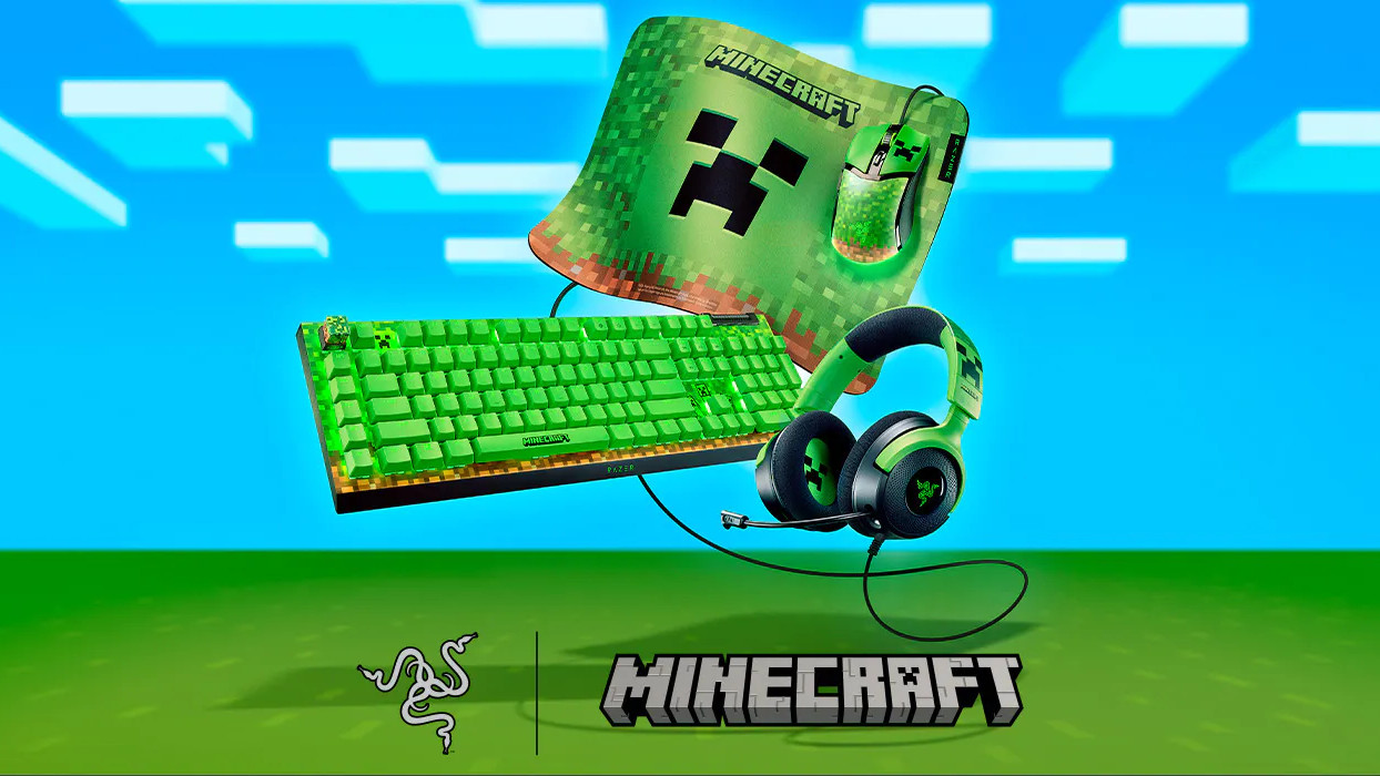 Descubre la nueva colección Razer x Minecraft