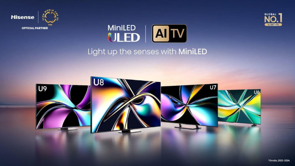 Hisense presenta su nueva serie de pantallas MiniLED ULED 2025, con formatos más grandes