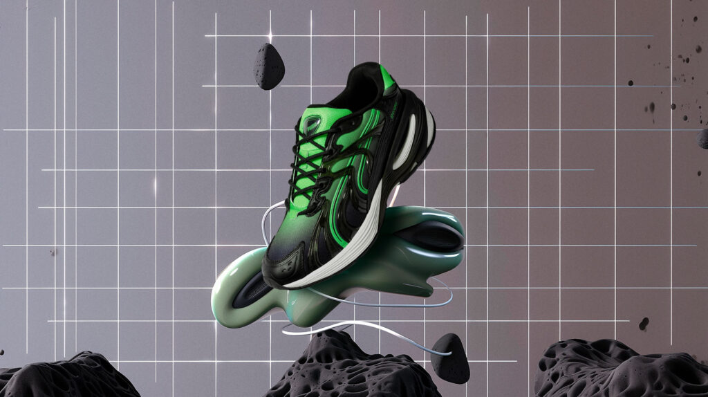 La innovadora silueta INVERSE de PUMA, es diseñada con ayuda de la Inteligencia Artificial