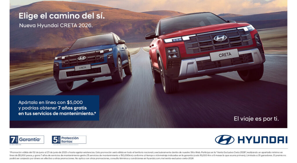 Hyundai Motor de México da a conocer la Venta Exclusiva de la nueva Hyundai Creta 2026