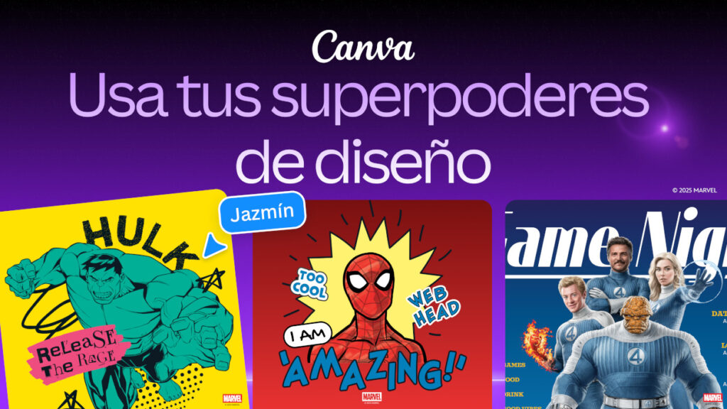 Canva lanza la nueva colección Marvel en anticipación a la Comic-Con