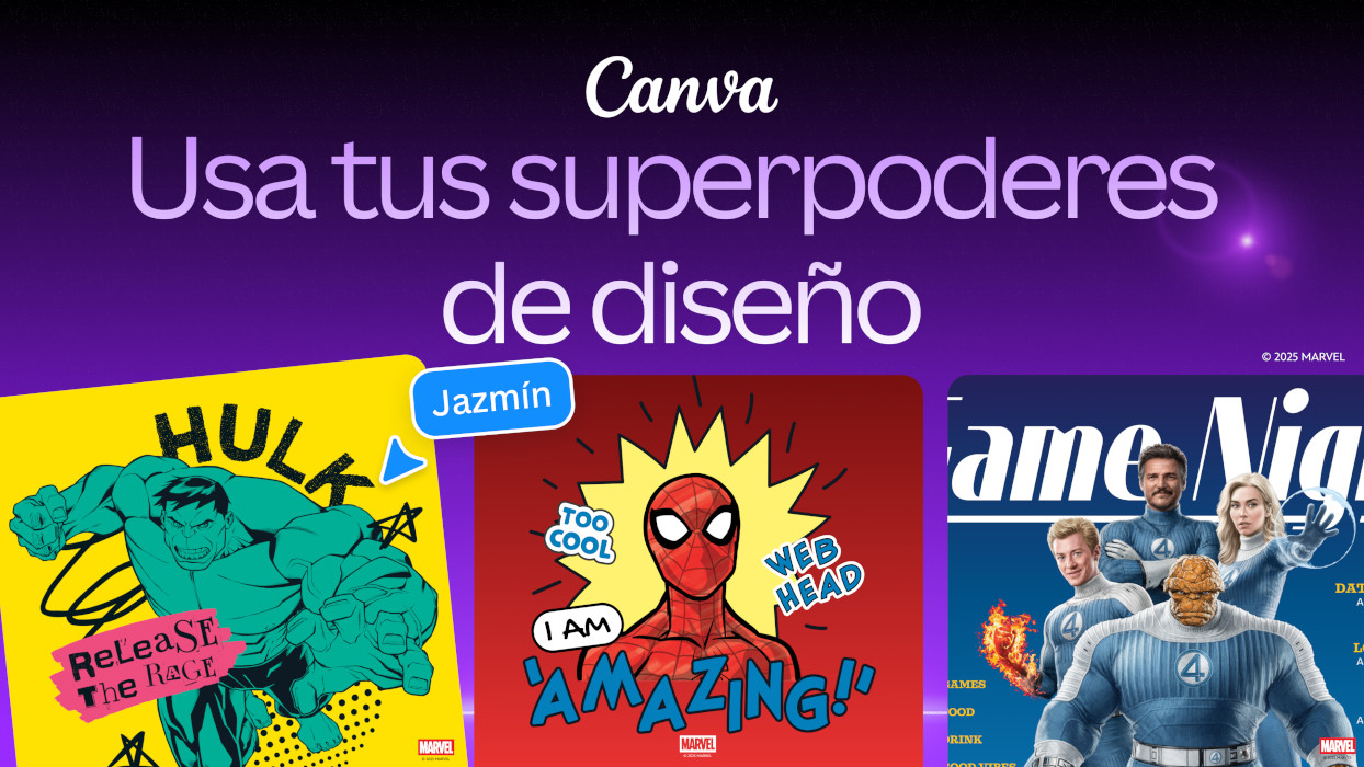 Canva lanza la nueva colección Marvel en anticipación a la Comic-Con