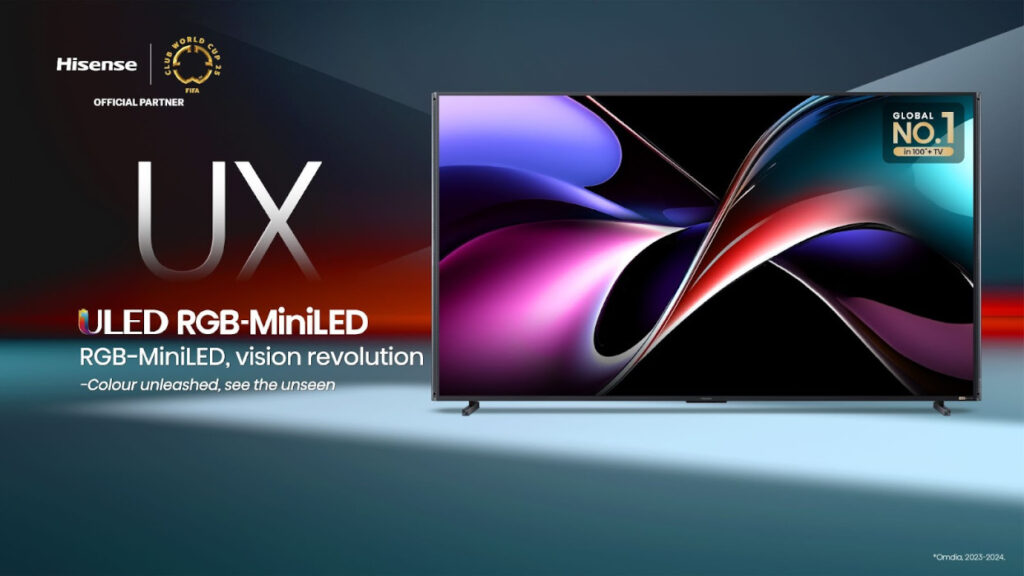 Hisense lanza la pantalla UX de 116″ con tecnología RGB-MiniLED especializada en la precisión de color