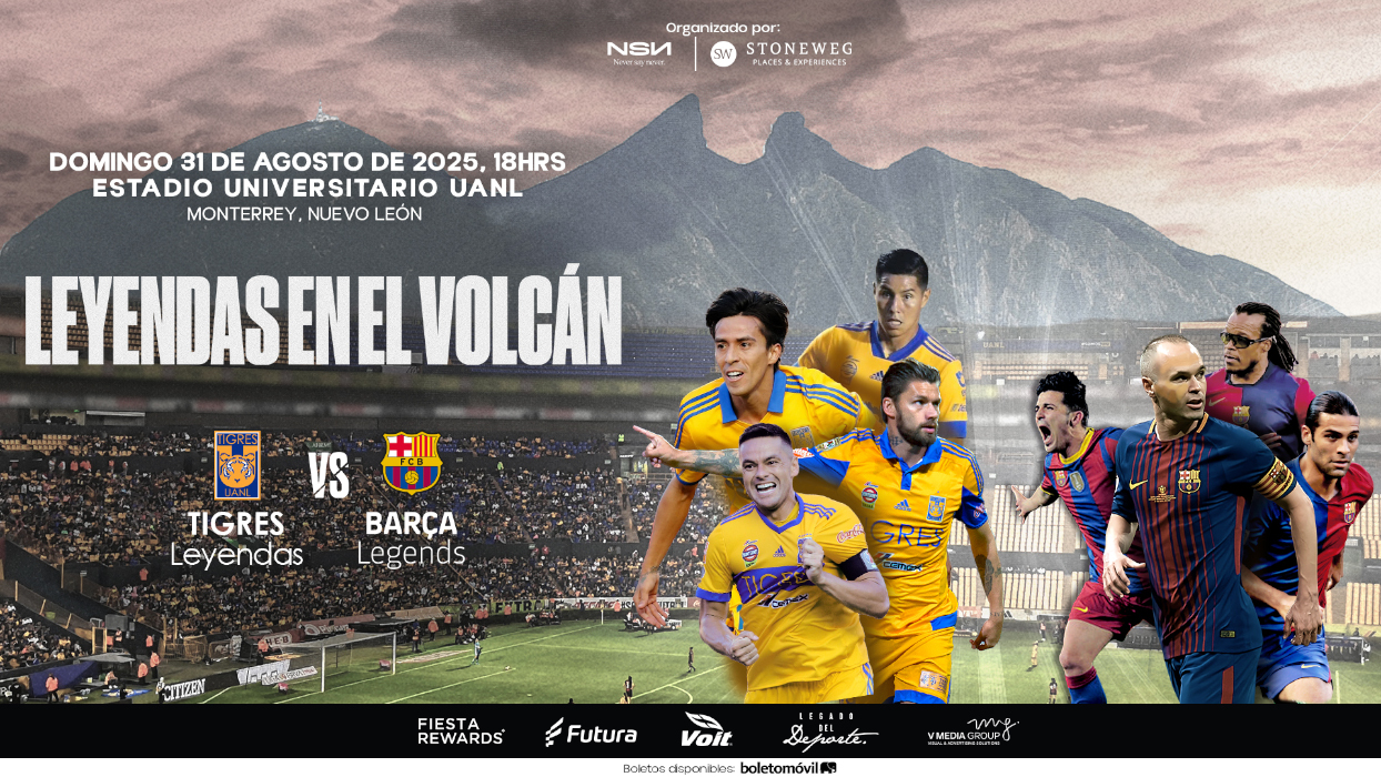 Tigres Leyendas vs Barça Legends