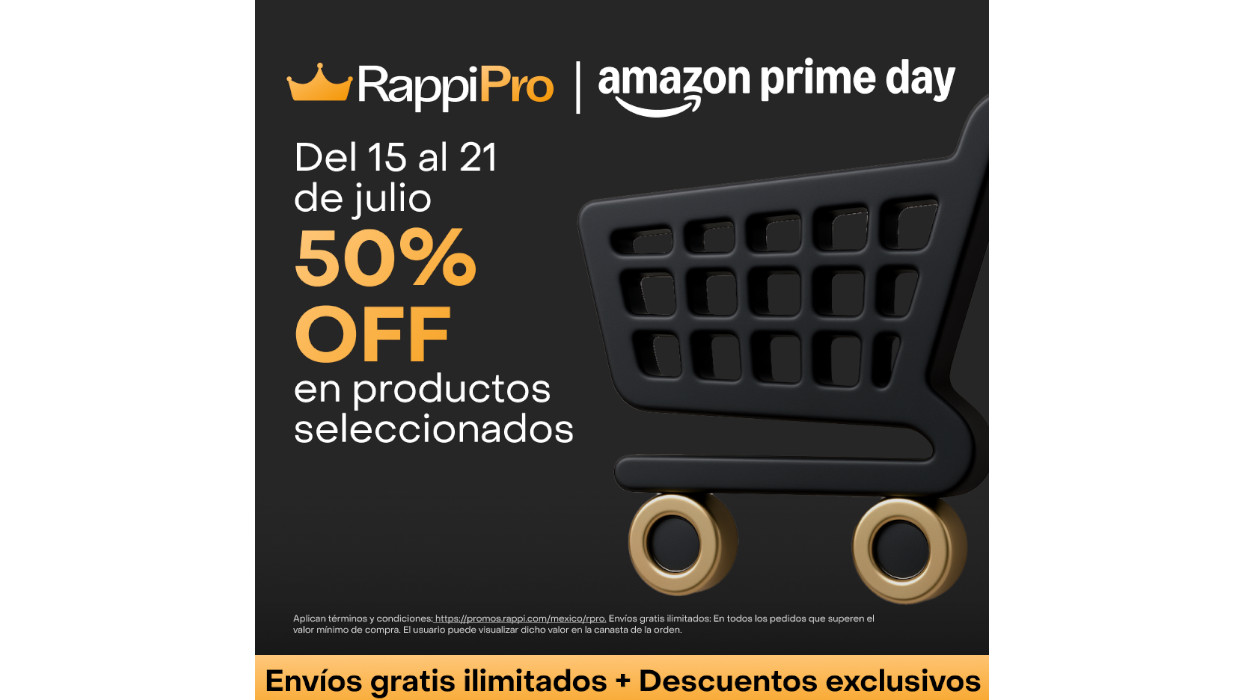 Rappi y Amazon celebran Prime Day con beneficios únicos para sus usuarios en México