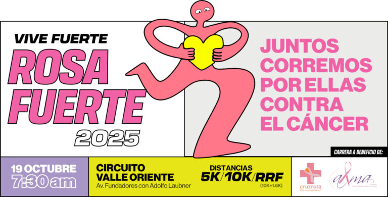 Carrera Rosa Fuerte 2025: Buscan beneficiar a mujeres en la Lucha Contra el Cáncer