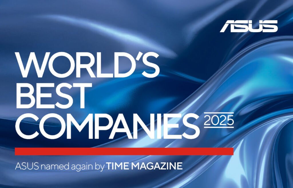 ASUS aparece por segunda vez en la lista de las mejores empresas del mundo de 2025 de la revista TIME