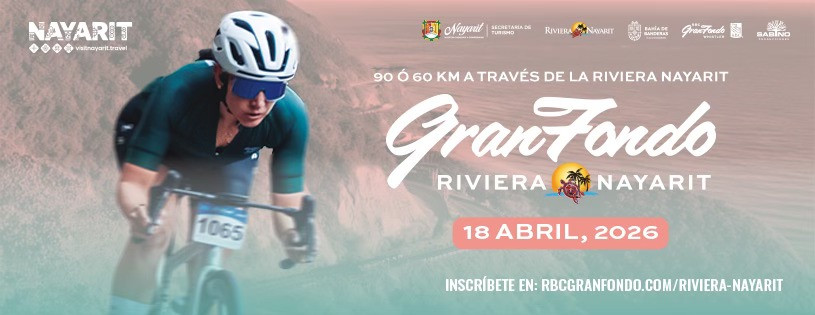 Pedalea frente al Pacífico: inicia el registro para el Gran Fondo Riviera Nayarit 2026