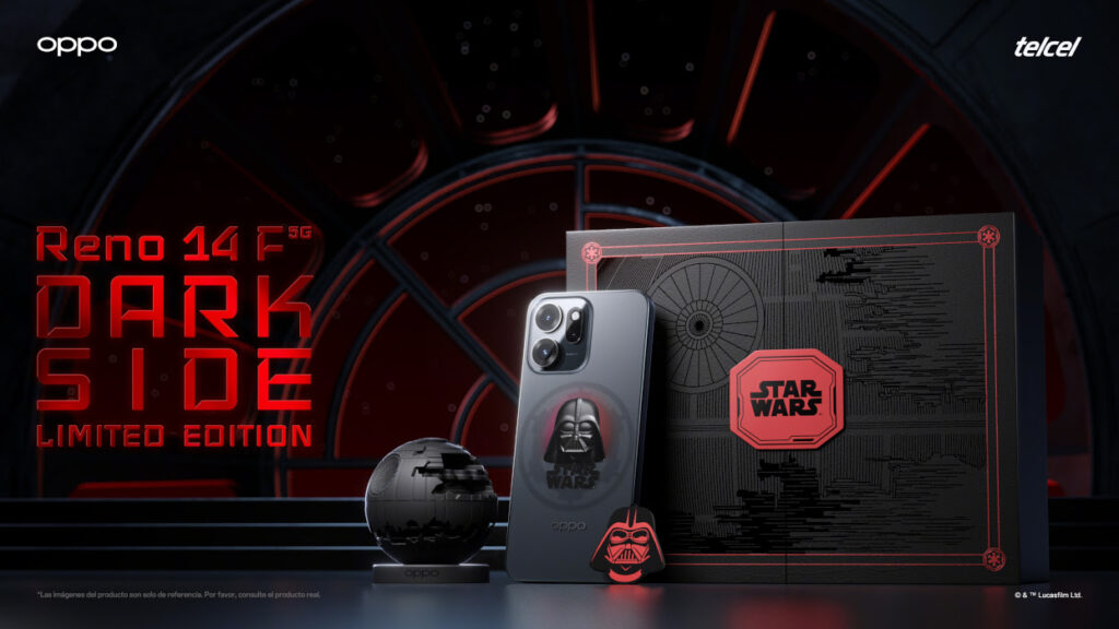 OPPO lanza al Reno14 F Edición Limitada Lado Oscuro, exclusivamente en Latinoamérica