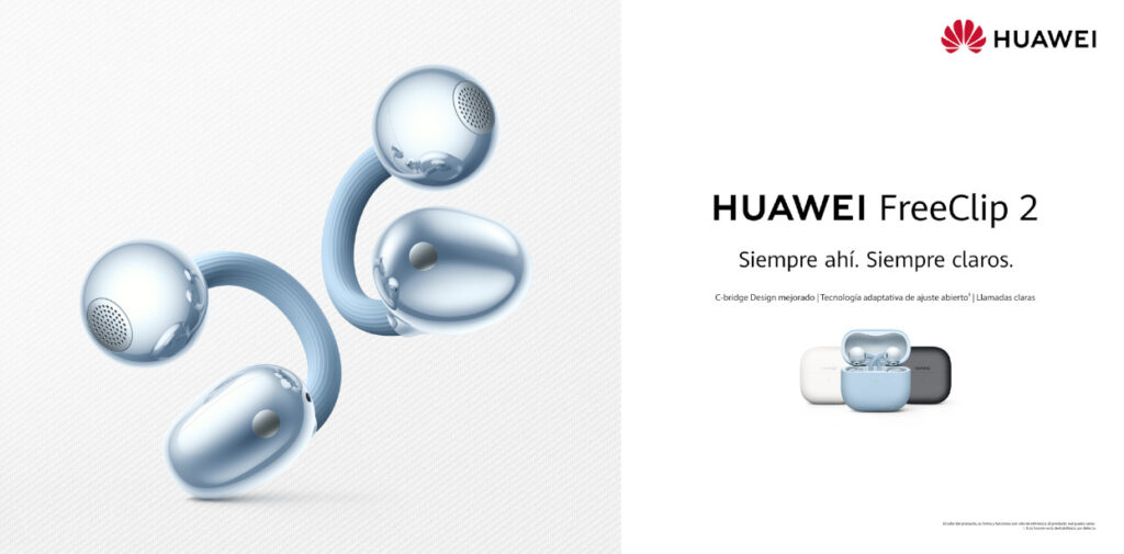 Nuevos HUAWEI FreeClip 2: aspecto icónico, nuevas formas de escuchar