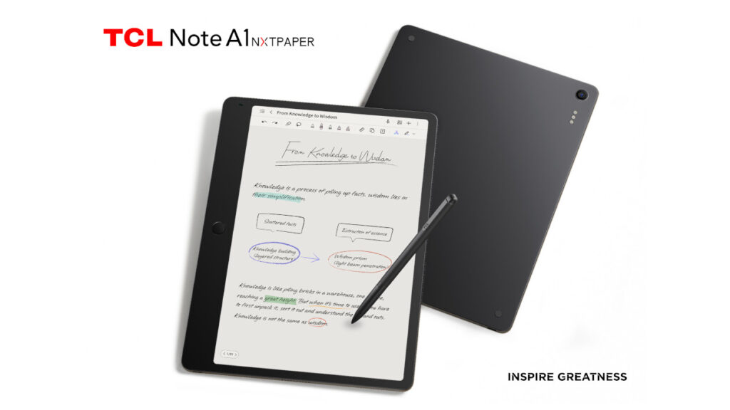 TCL presenta la Note A1 NXTPAPER en CES 2026:
