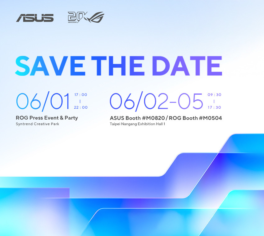 ASUS y Republic of Gamers presentarán la IA de última generación y 20 años de innovación en el mundo del gaming en Computex 2026