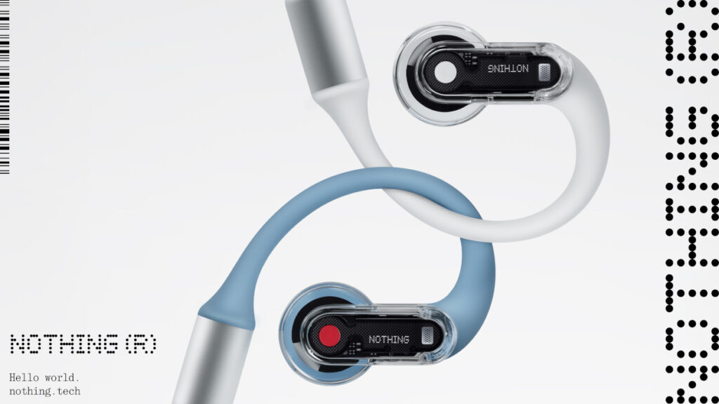 Nothing lanza Ear (open) en un nuevo color azul