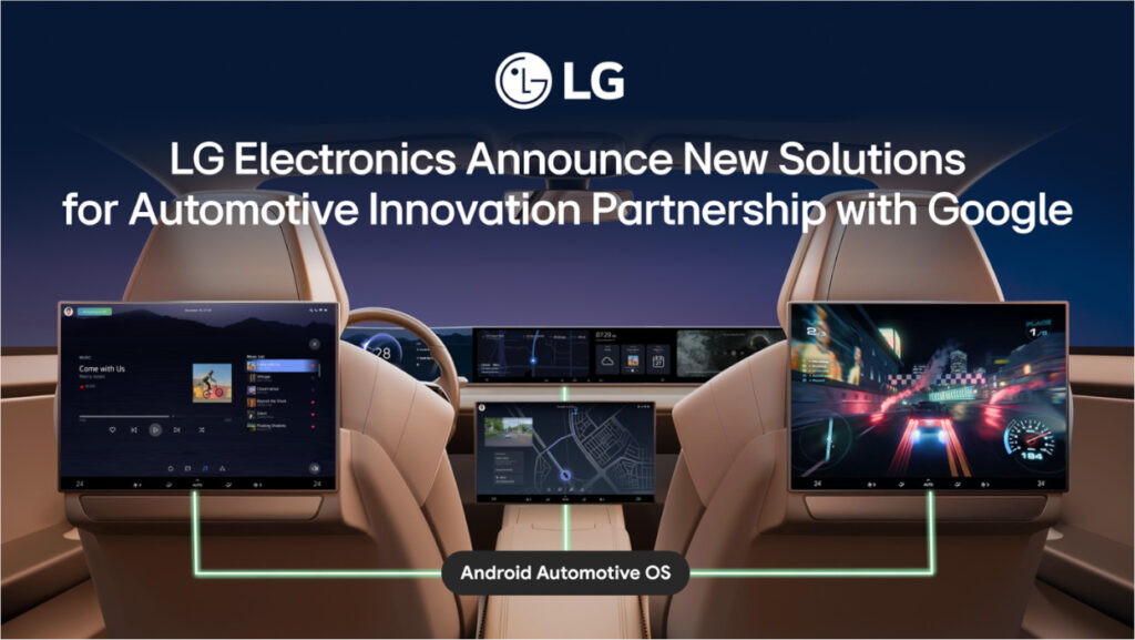 LG anuncia nuevas soluciones para la innovación automotriz en colaboración con Google