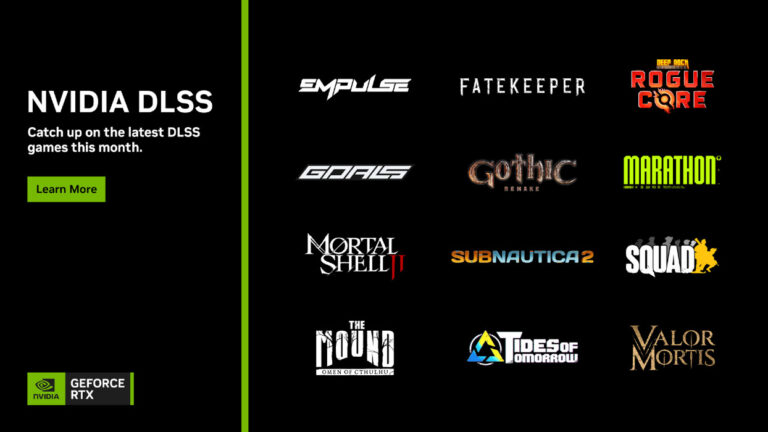 Junio termina con una gran propuesta de nuevos juegos con DLSS y llegan las rebajas de verano para los juegos con RTX
