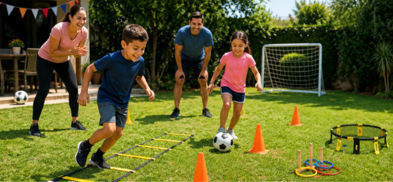 La temporada de fútbol es el momento perfecto para que toda la familia se mantenga en movimiento
