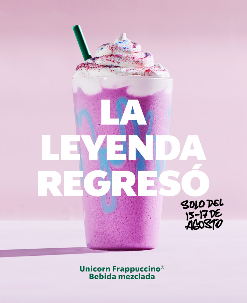 Unicorn Frappuccino regresa a México por solo tres días