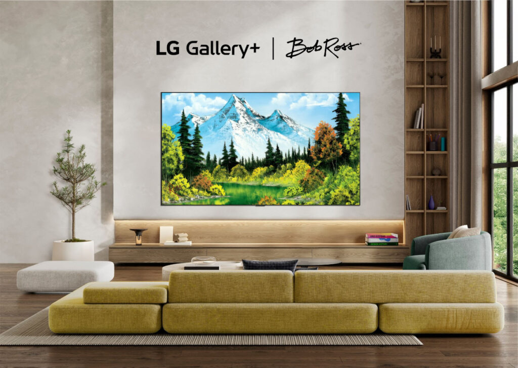 LG da vida a la creatividad de Bob Ross a través de múltiples formatos, incluido LG Gallery+