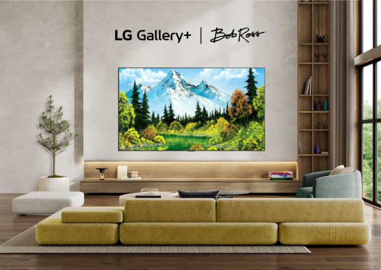 LG da vida a la creatividad de Bob Ross a través de múltiples formatos, incluido LG Gallery+