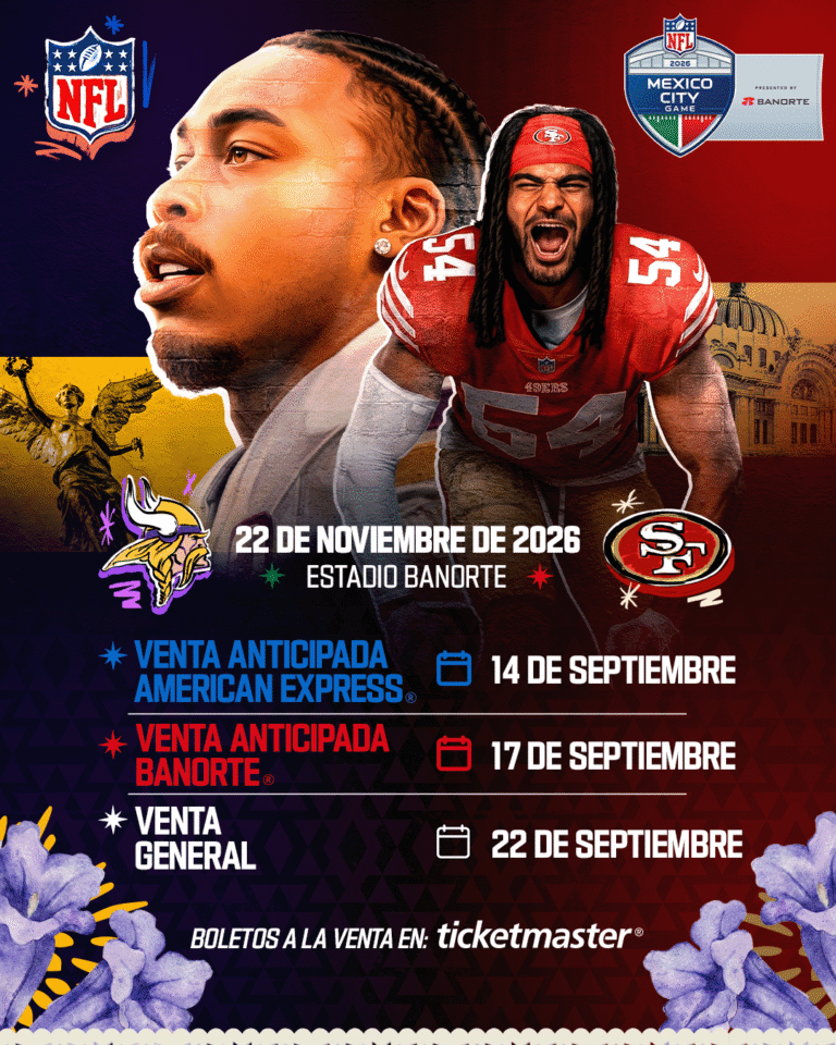 Información sobre los boletos para el NFL Mexico City Game 2026