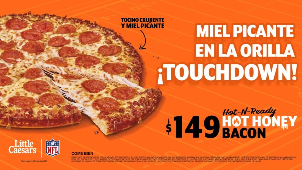Little Caesars Sube La Temperatura Esta Temporada De La NFL con Hot Honey Bacon