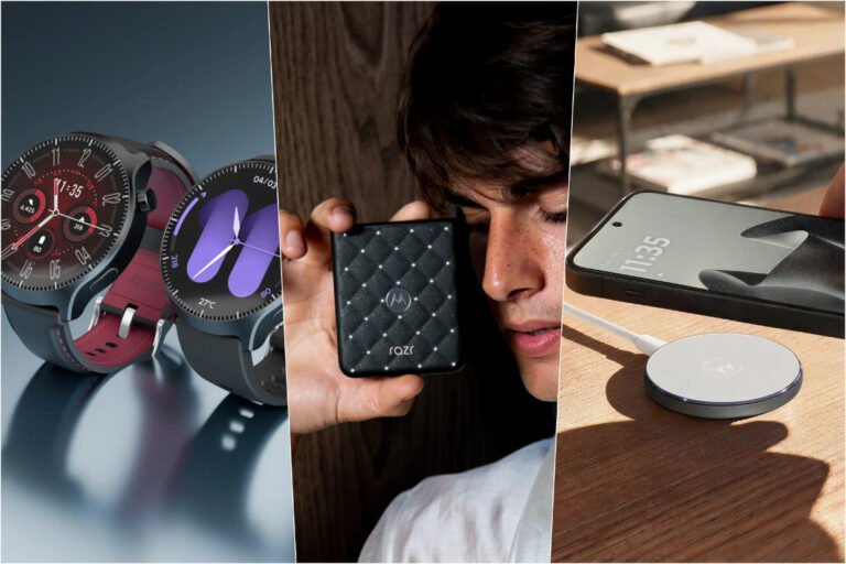 Motorola presenta el motorola razr 70 con Crystals by Swarovski, el moto watch ultra y el moto snap wireless charger en IFA 2026