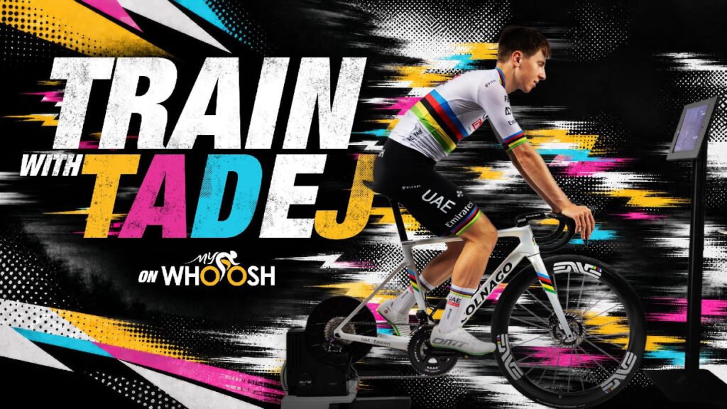 Tadej Pogačar comienza su regreso a los entrenamientos en MyWhoosh