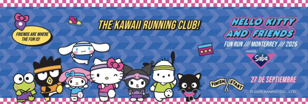 Hello Kitty and Friends Fun Run llega por primera vez a Monterrey