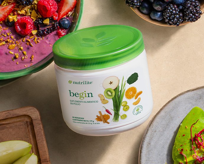Amway presenta Nutrilite Begin en México, un nuevo suplemento en polvo enfocado en el bienestar integral.