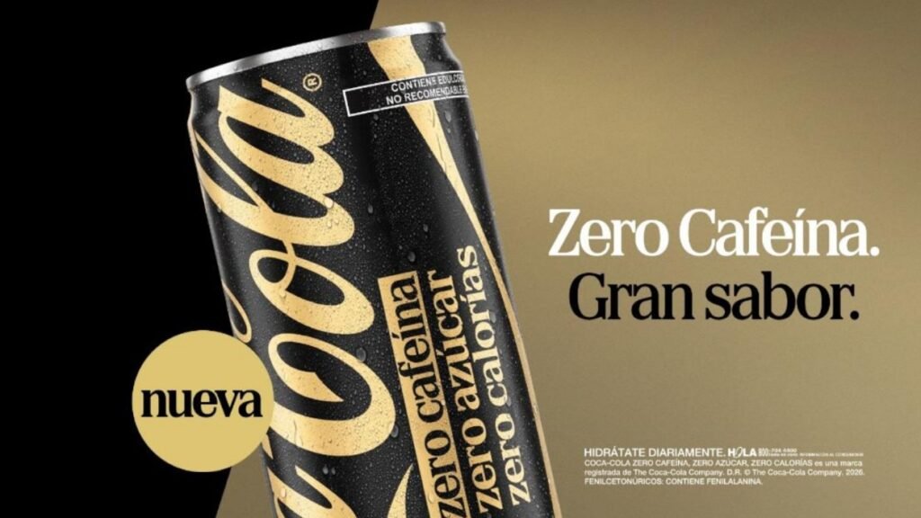 Coca-Cola Zero Sin Cafeína: el sabor icónico de la marca, ahora sin cafeína para los momentos de tarde y noche